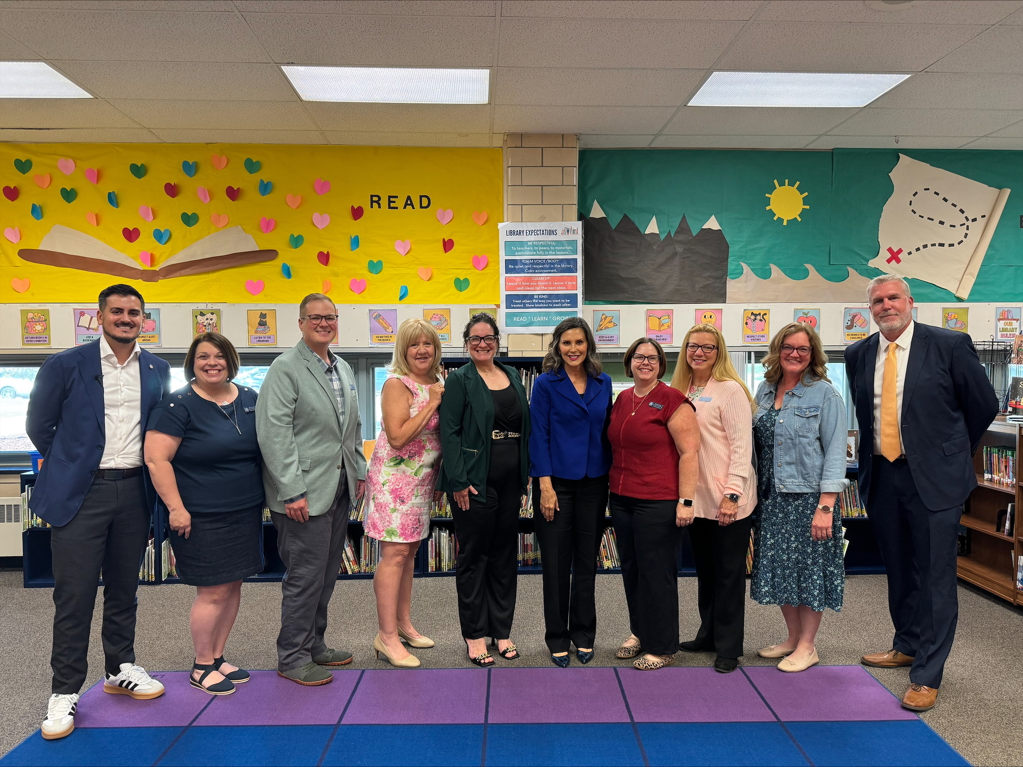School Board Superintendent and Governor Whitmer